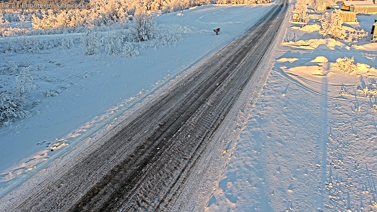 Weather Camera Image Road 21 Enontekiö, Saarikoski, Enontekiö, Lappi