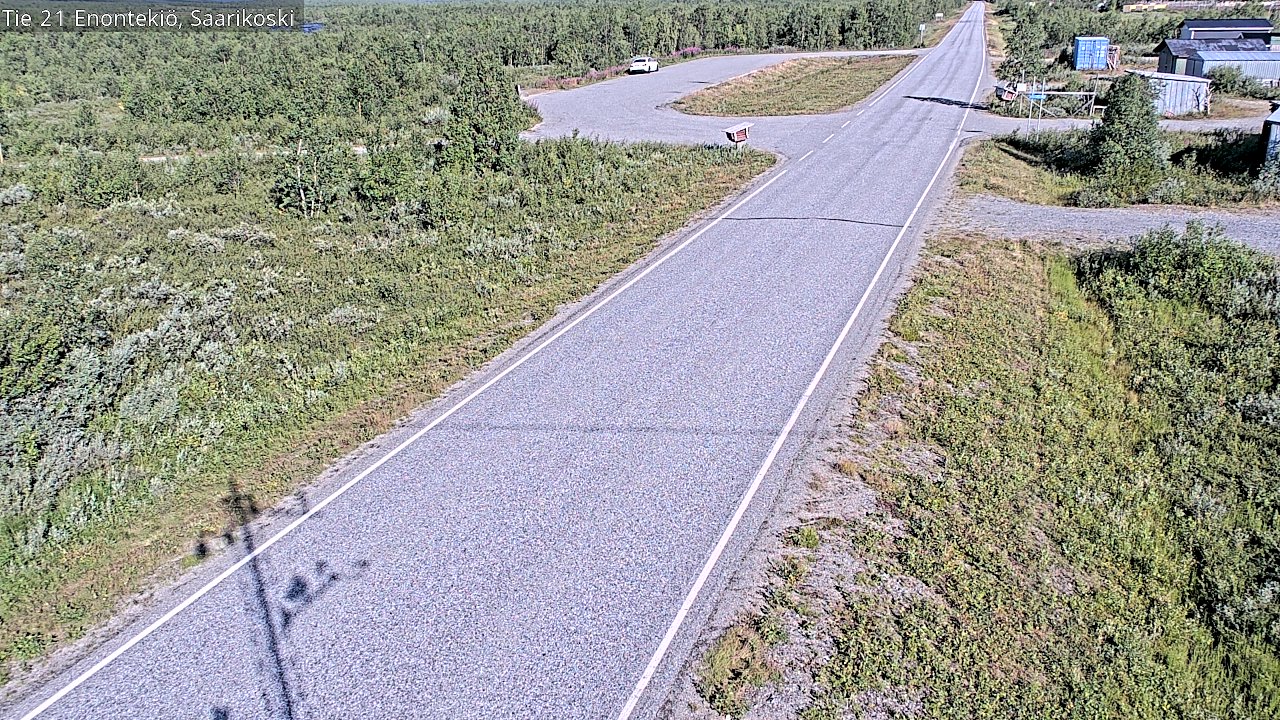 Weather Camera Image Väg 21 Enontekis, Saarikoski, Enontekiö, Lappi