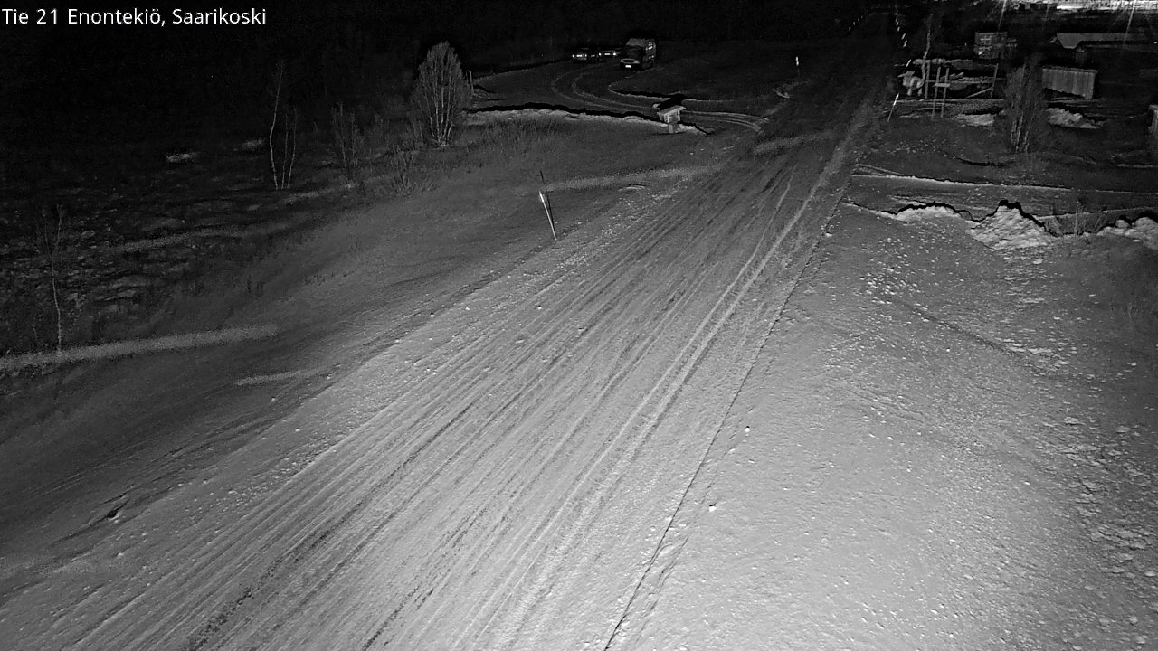 Weather Camera Image Väg 21 Enontekis, Saarikoski, Enontekiö, Lappi