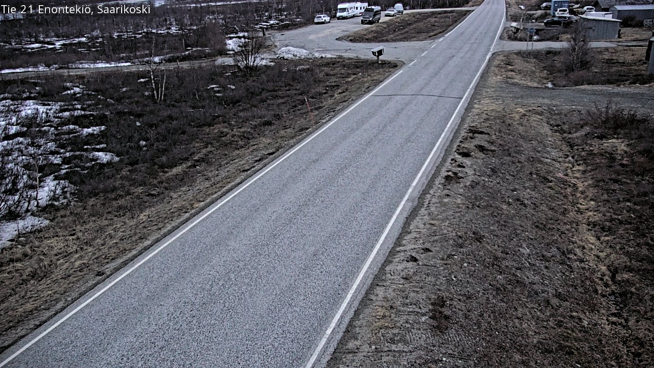 Weather Camera Image Väg 21 Enontekis, Saarikoski, Enontekiö, Lappi