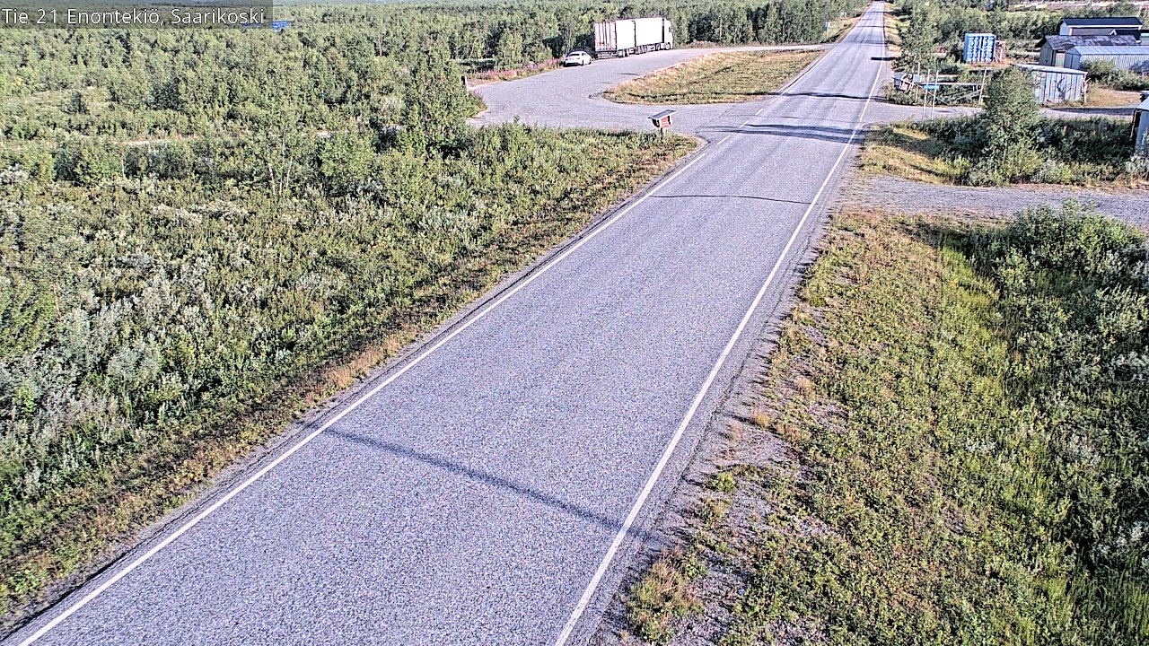 Weather Camera Image Väg 21 Enontekis, Saarikoski, Enontekiö, Lappi