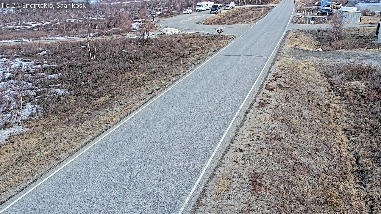 Weather Camera Image Road 21 Enontekiö, Saarikoski, Enontekiö, Lappi