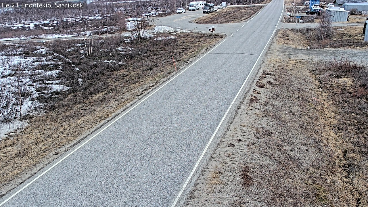 Weather Camera Image Väg 21 Enontekis, Saarikoski, Enontekiö, Lappi