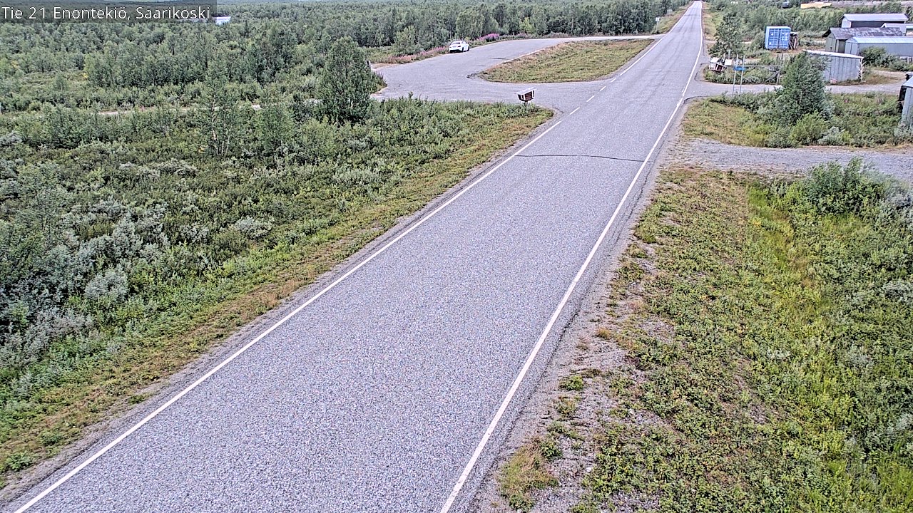 Weather Camera Image Road 21 Enontekiö, Saarikoski, Enontekiö, Lappi
