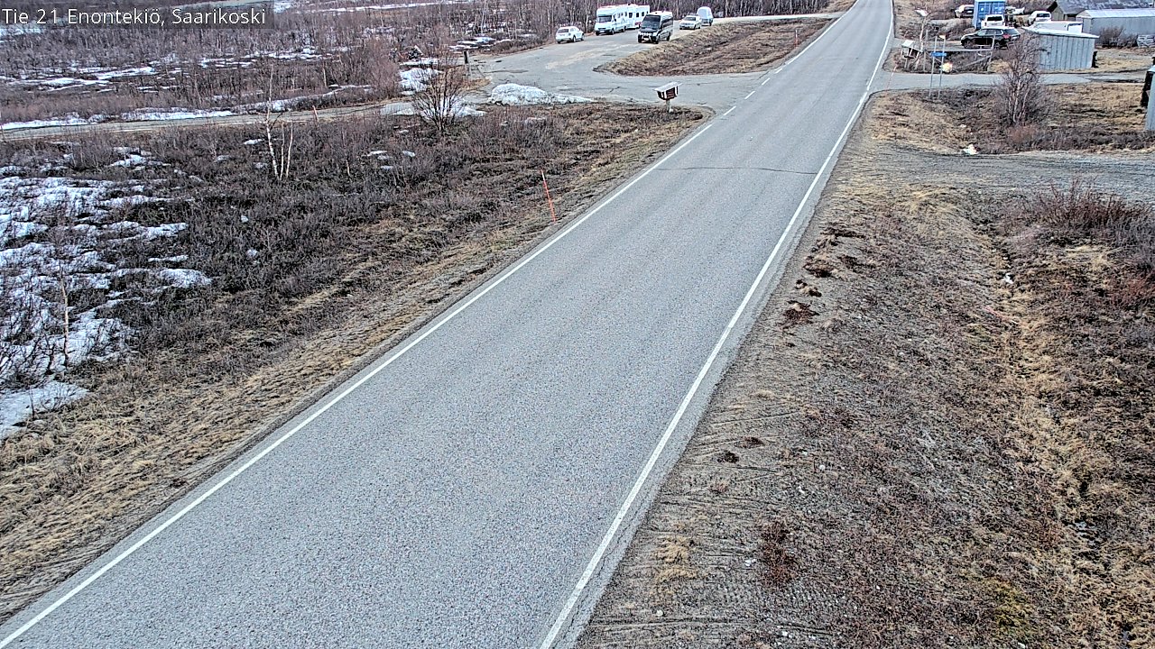 Weather Camera Image Road 21 Enontekiö, Saarikoski, Enontekiö, Lappi