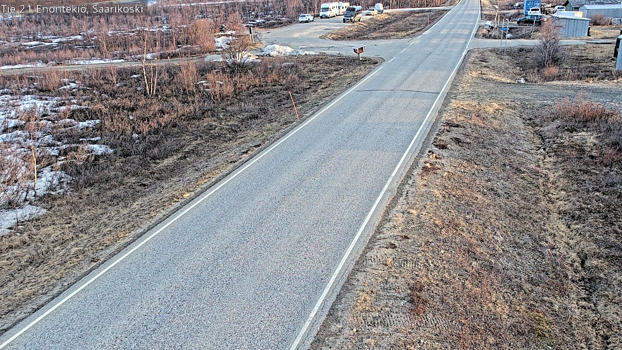 Weather Camera Image Road 21 Enontekiö, Saarikoski, Enontekiö, Lappi