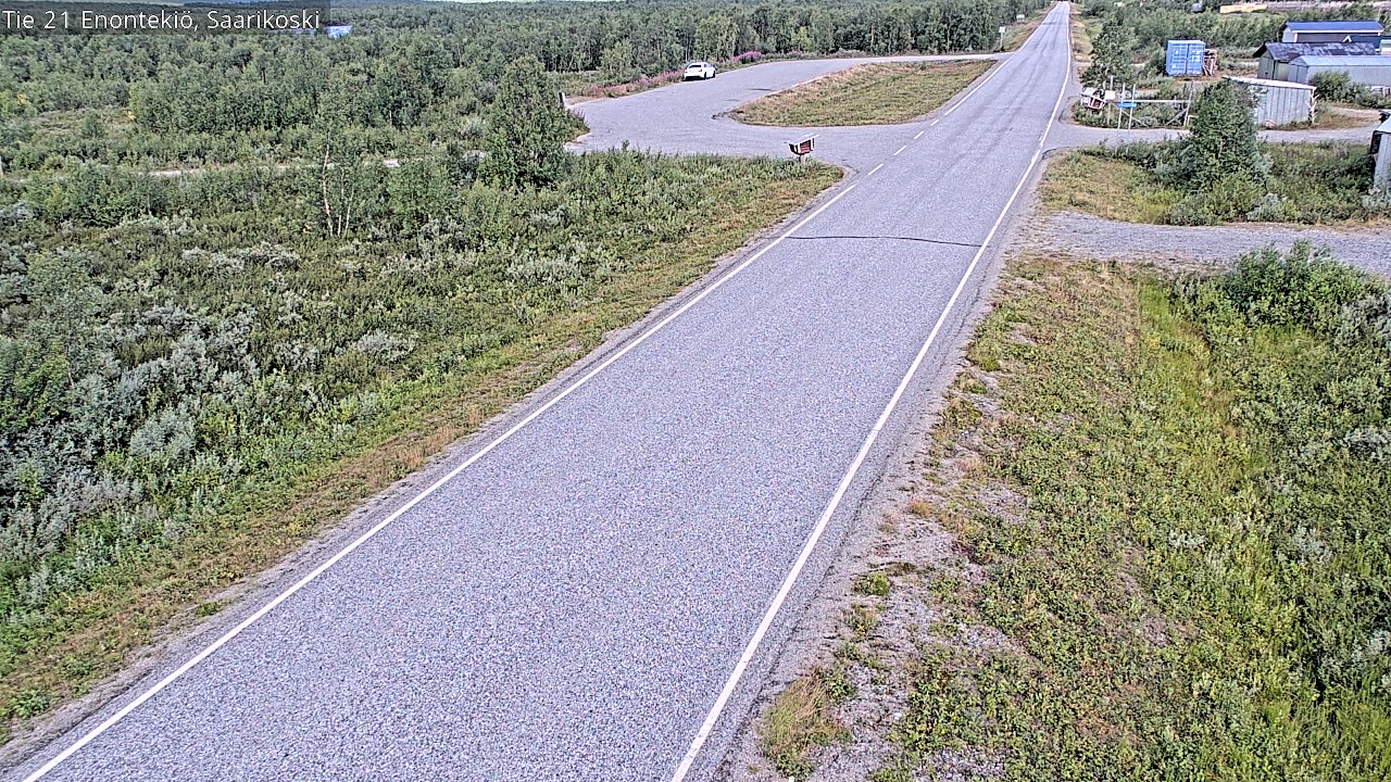 Weather Camera Image Väg 21 Enontekis, Saarikoski, Enontekiö, Lappi