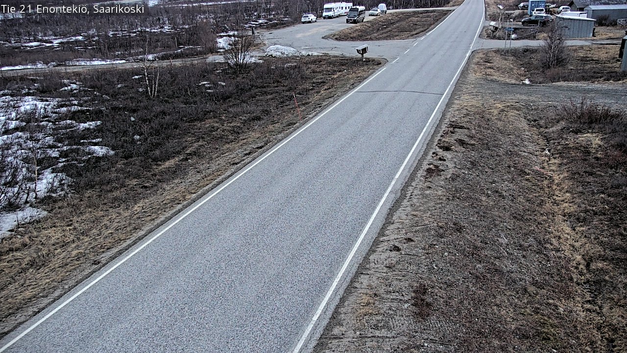 Weather Camera Image Väg 21 Enontekis, Saarikoski, Enontekiö, Lappi