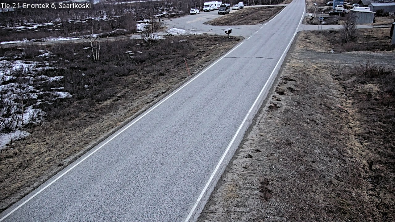 Weather Camera Image Väg 21 Enontekis, Saarikoski, Enontekiö, Lappi