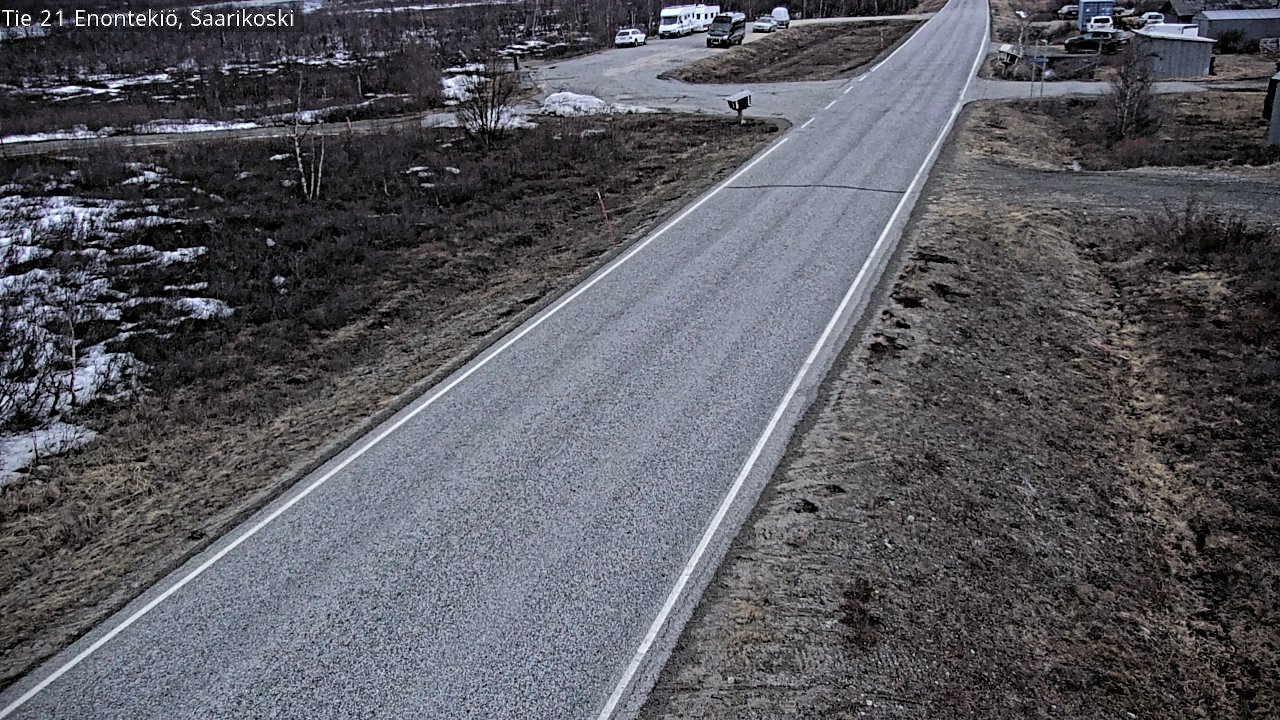 Weather Camera Image Väg 21 Enontekis, Saarikoski, Enontekiö, Lappi
