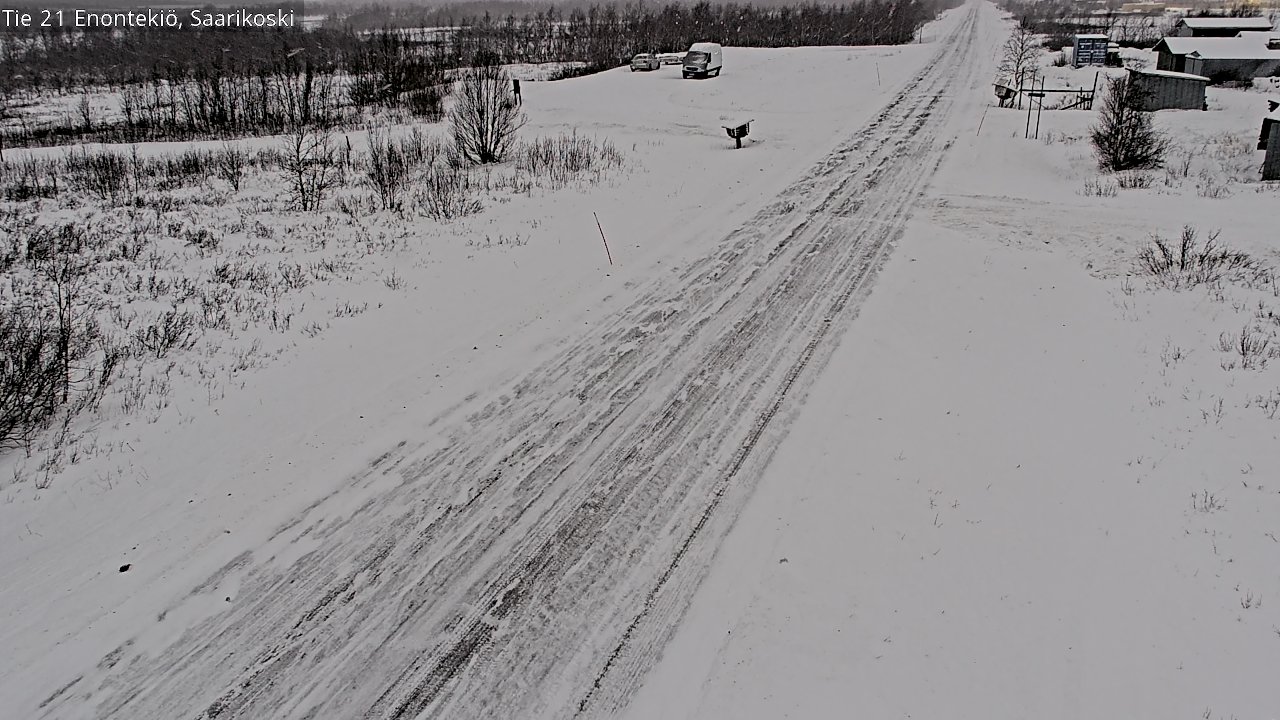 Weather Camera Image Väg 21 Enontekis, Saarikoski, Enontekiö, Lappi