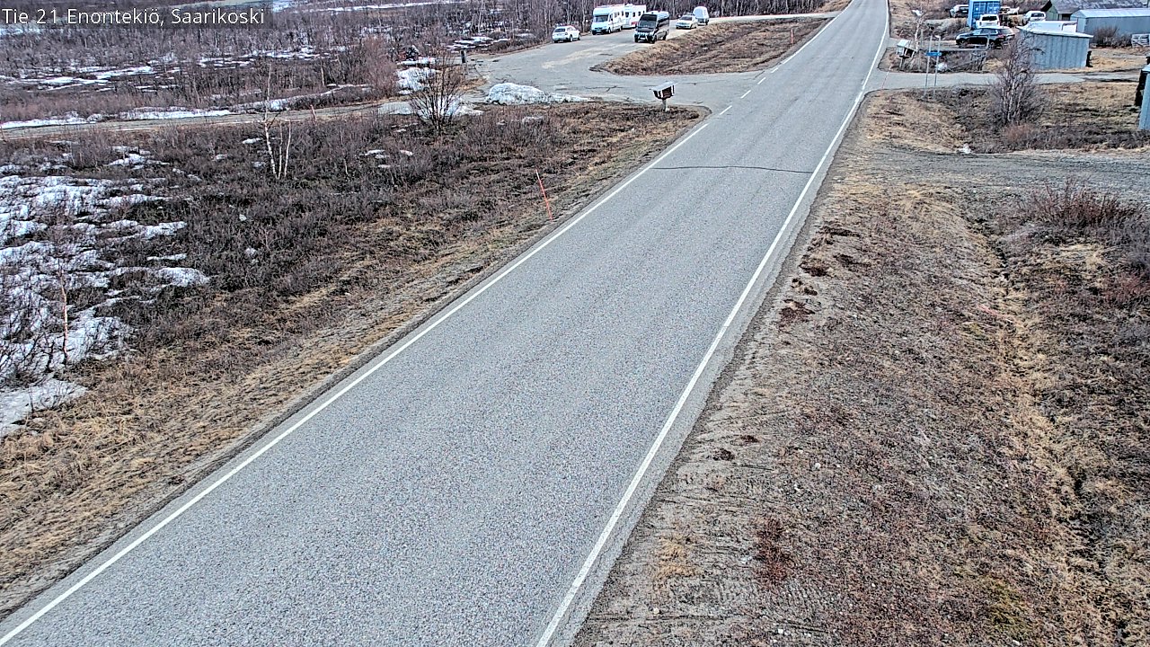 Weather Camera Image Road 21 Enontekiö, Saarikoski, Enontekiö, Lappi