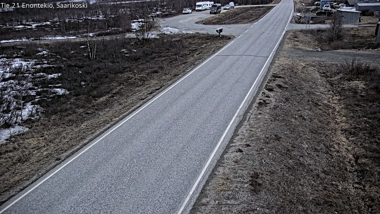 Weather Camera Image Väg 21 Enontekis, Saarikoski, Enontekiö, Lappi