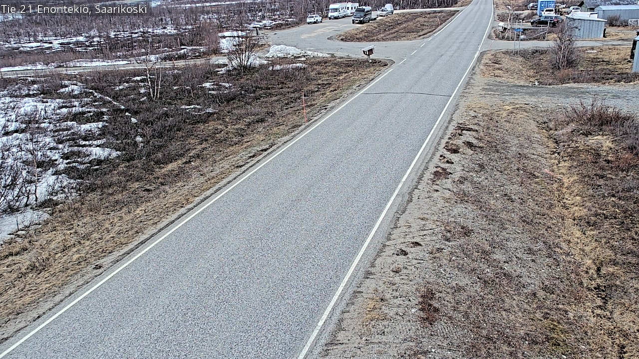 Weather Camera Image Väg 21 Enontekis, Saarikoski, Enontekiö, Lappi