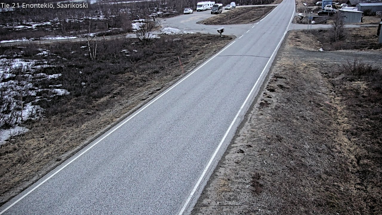 Weather Camera Image Väg 21 Enontekis, Saarikoski, Enontekiö, Lappi
