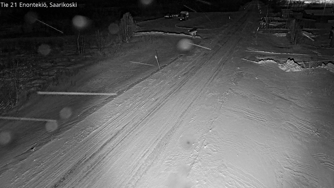 Weather Camera Image Väg 21 Enontekis, Saarikoski, Enontekiö, Lappi