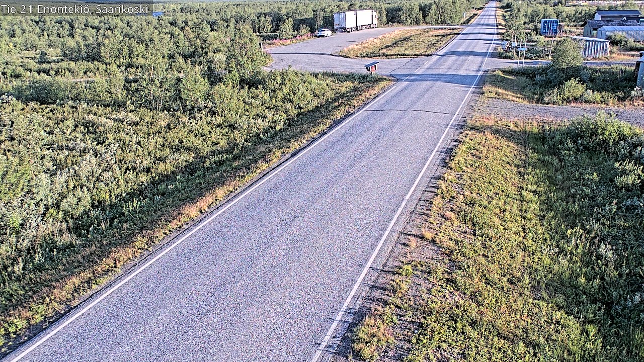 Weather Camera Image Väg 21 Enontekis, Saarikoski, Enontekiö, Lappi