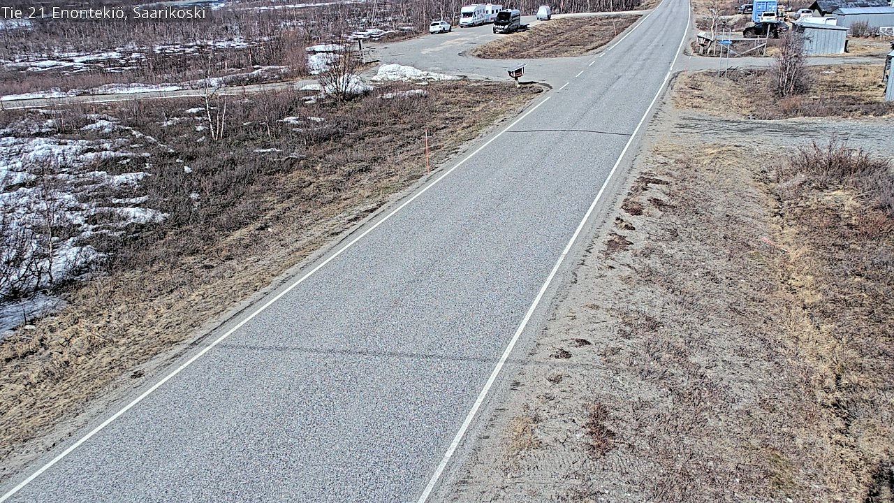 Weather Camera Image Väg 21 Enontekis, Saarikoski, Enontekiö, Lappi