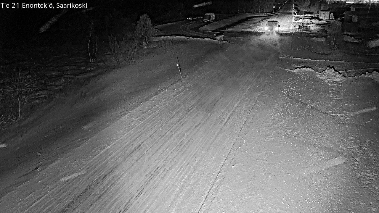 Weather Camera Image Väg 21 Enontekis, Saarikoski, Enontekiö, Lappi