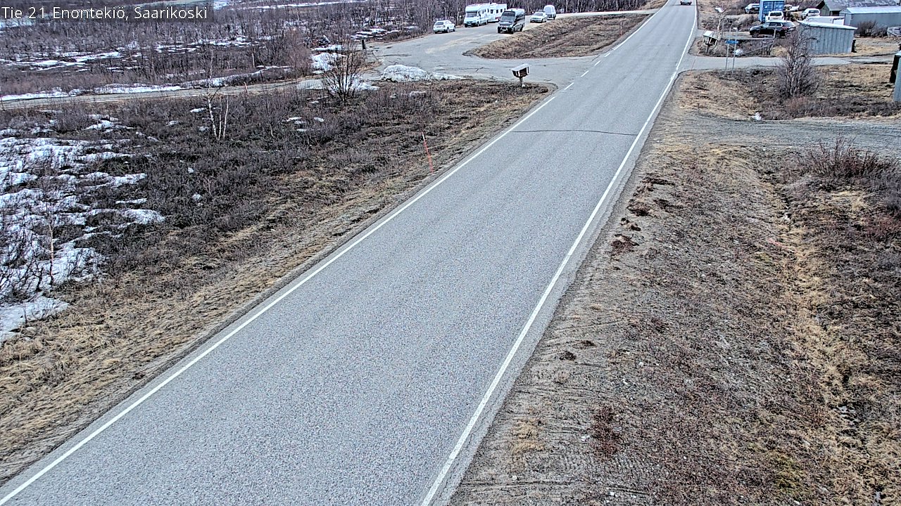 Weather Camera Image Väg 21 Enontekis, Saarikoski, Enontekiö, Lappi