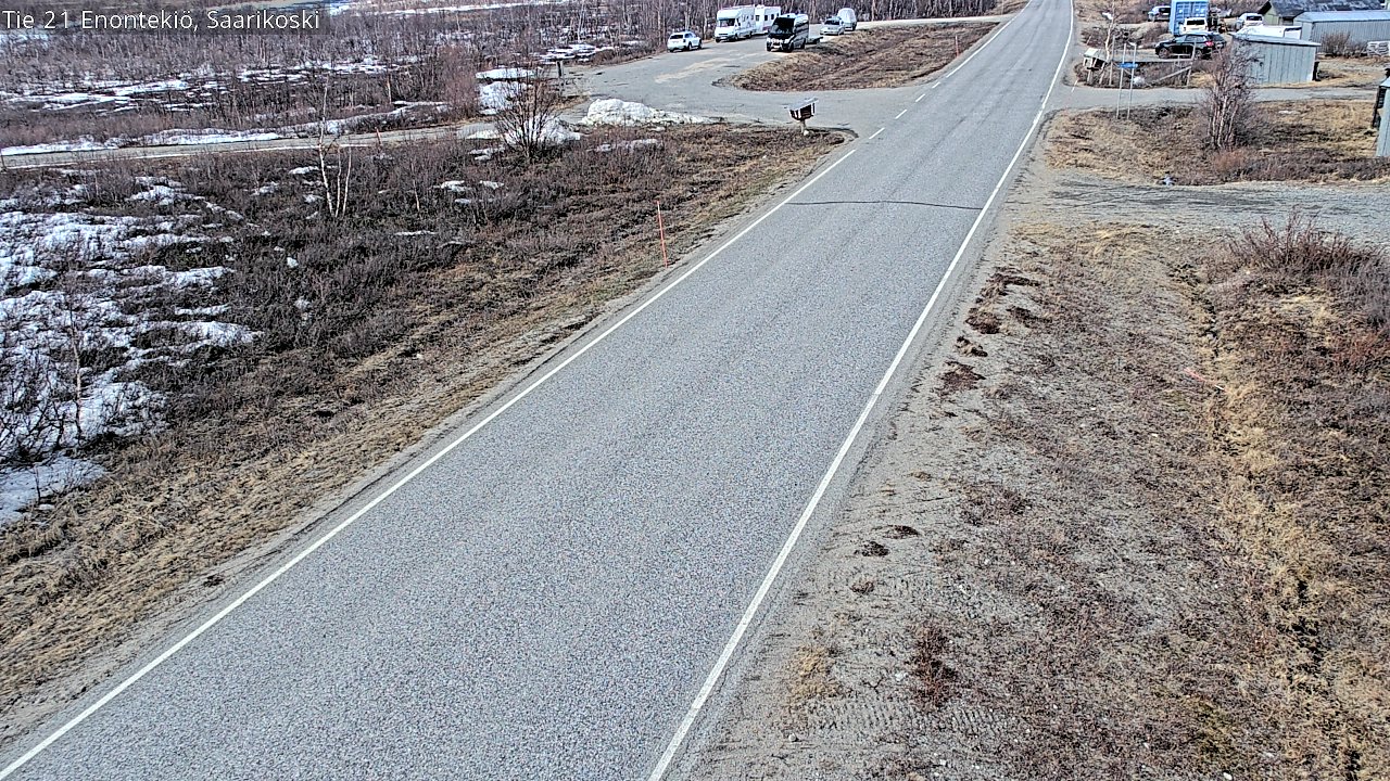 Weather Camera Image Väg 21 Enontekis, Saarikoski, Enontekiö, Lappi