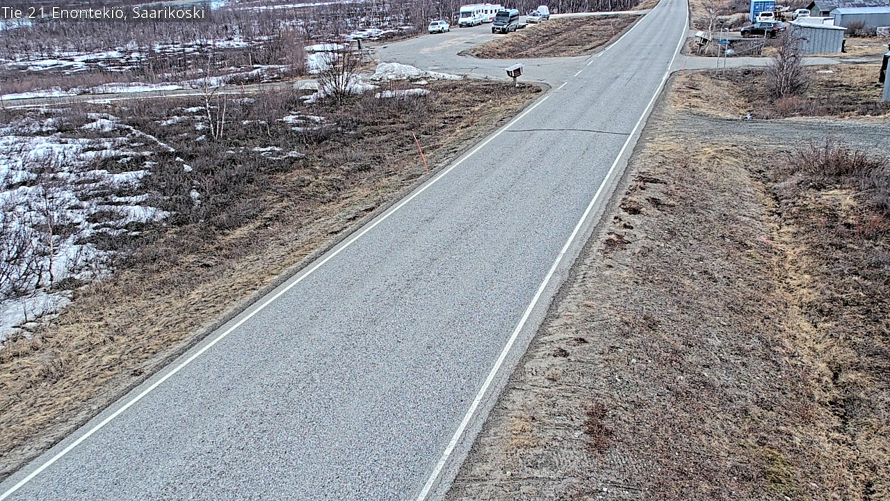 Weather Camera Image Väg 21 Enontekis, Saarikoski, Enontekiö, Lappi