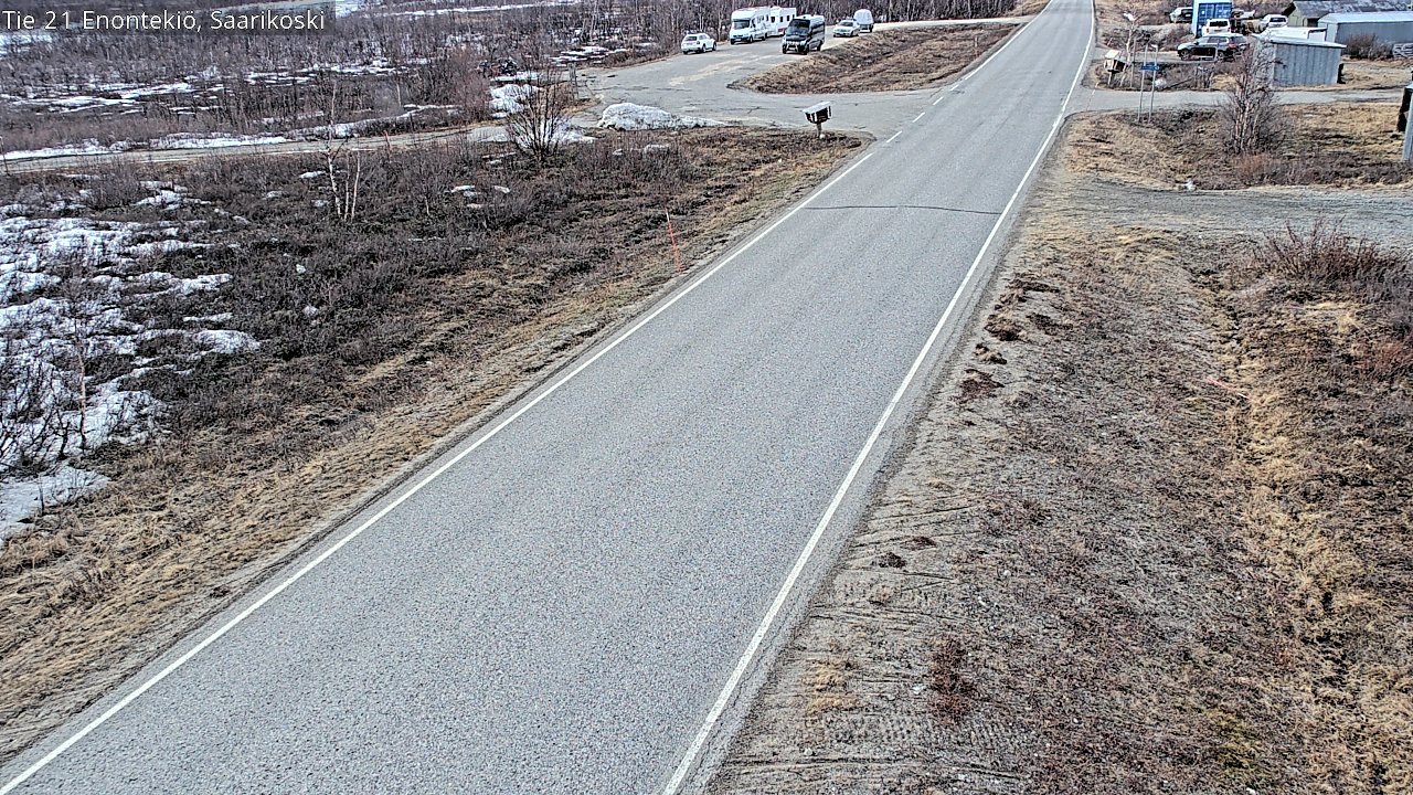 Weather Camera Image Väg 21 Enontekis, Saarikoski, Enontekiö, Lappi