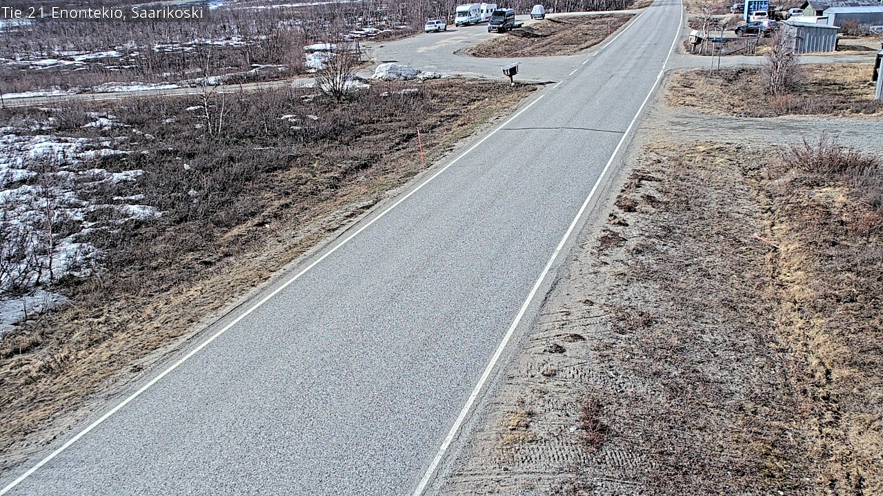 Weather Camera Image Väg 21 Enontekis, Saarikoski, Enontekiö, Lappi