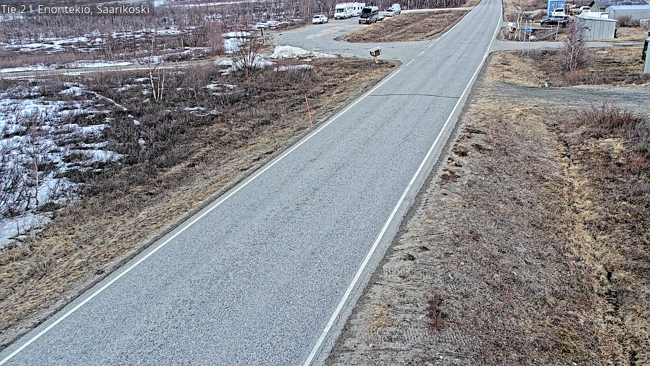 Weather Camera Image Väg 21 Enontekis, Saarikoski, Enontekiö, Lappi