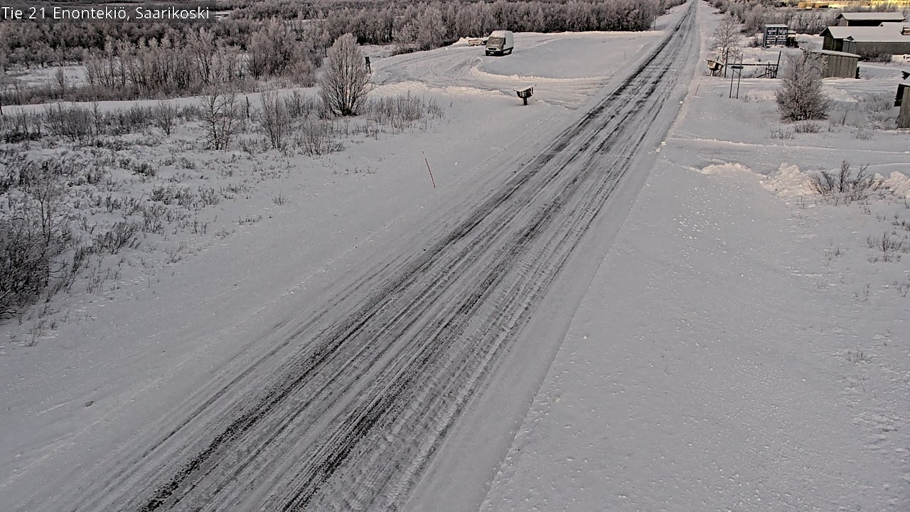 Weather Camera Image Väg 21 Enontekis, Saarikoski, Enontekiö, Lappi