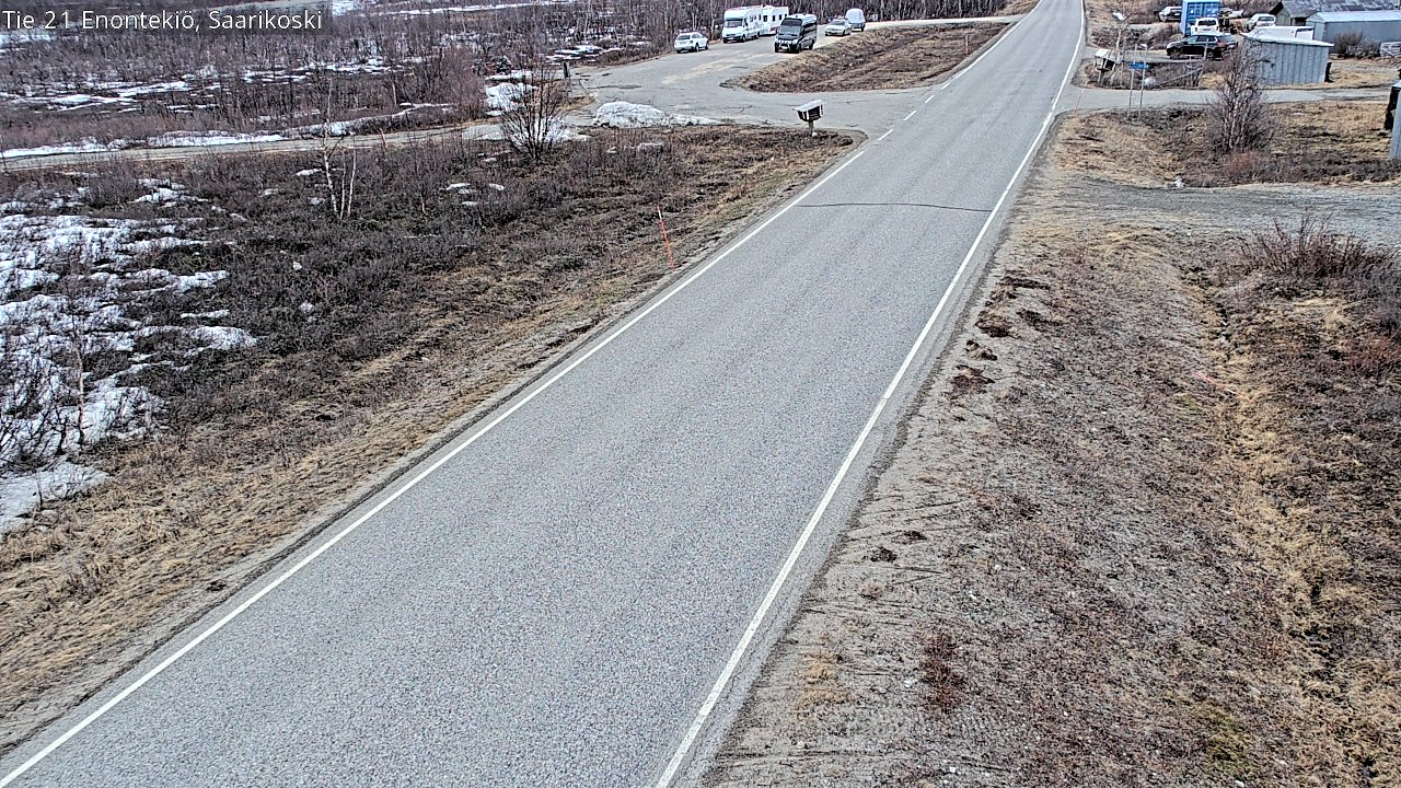 Weather Camera Image Väg 21 Enontekis, Saarikoski, Enontekiö, Lappi