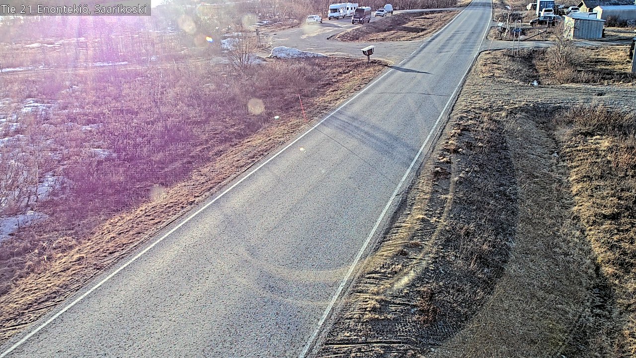 Weather Camera Image Väg 21 Enontekis, Saarikoski, Enontekiö, Lappi