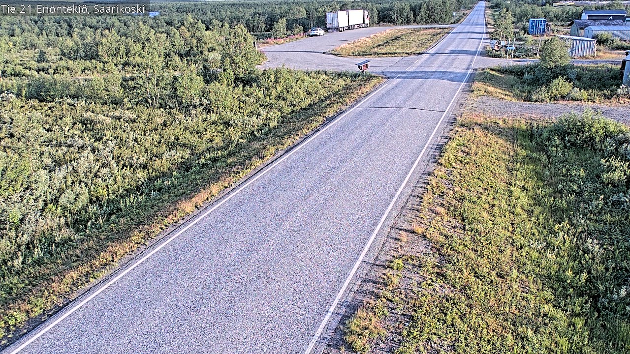 Weather Camera Image Väg 21 Enontekis, Saarikoski, Enontekiö, Lappi