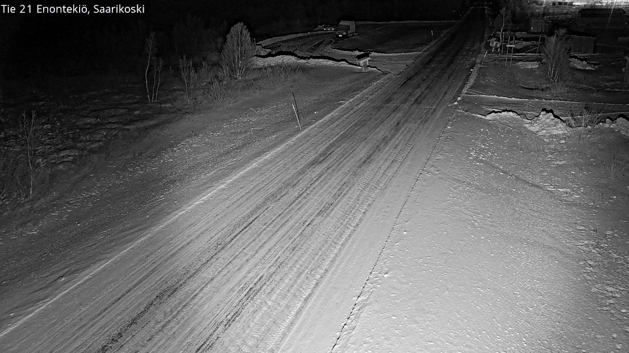 Weather Camera Image Väg 21 Enontekis, Saarikoski, Enontekiö, Lappi