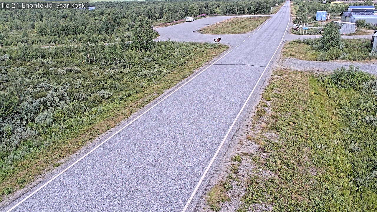 Weather Camera Image Road 21 Enontekiö, Saarikoski, Enontekiö, Lappi