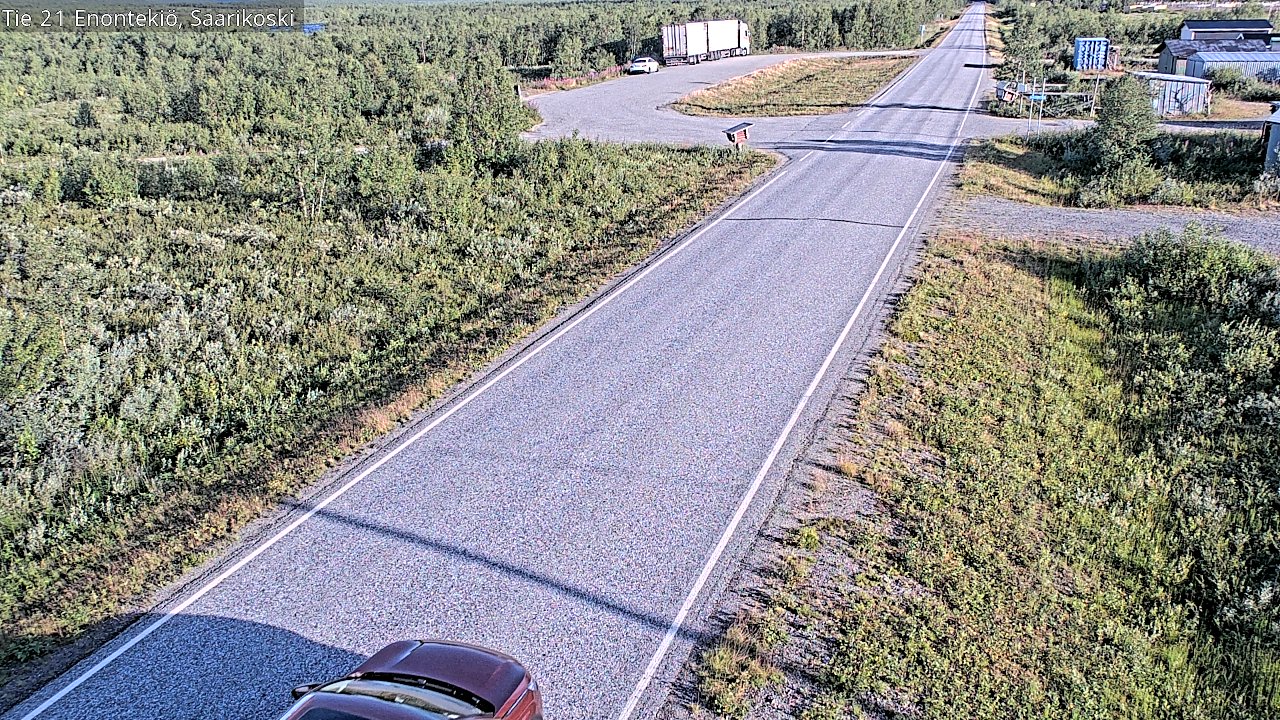 Weather Camera Image Väg 21 Enontekis, Saarikoski, Enontekiö, Lappi