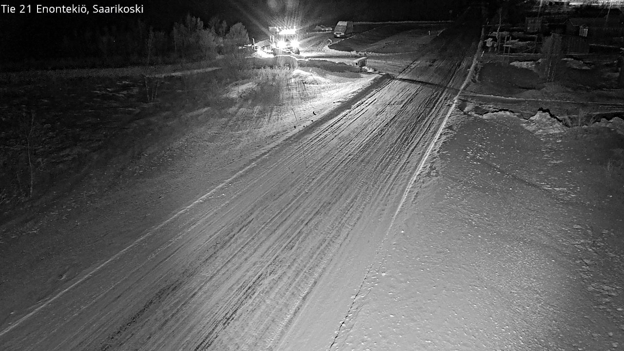 Weather Camera Image Väg 21 Enontekis, Saarikoski, Enontekiö, Lappi