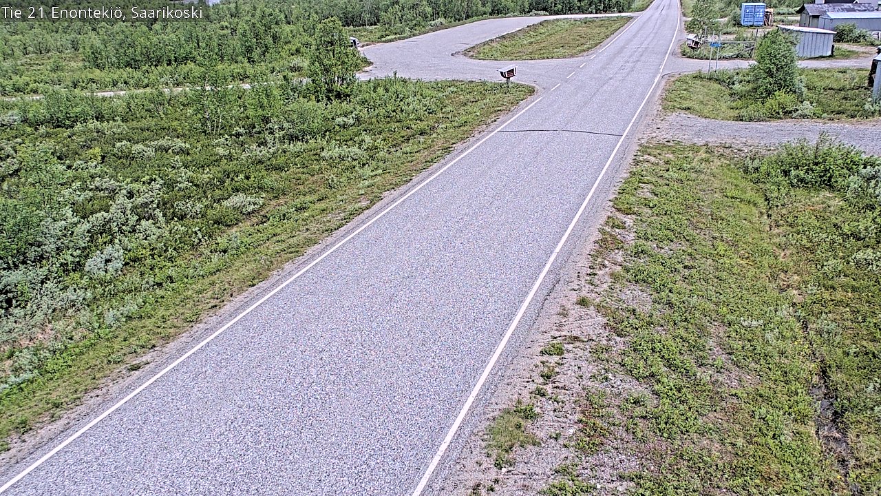 Weather Camera Image Road 21 Enontekiö, Saarikoski, Enontekiö, Lappi