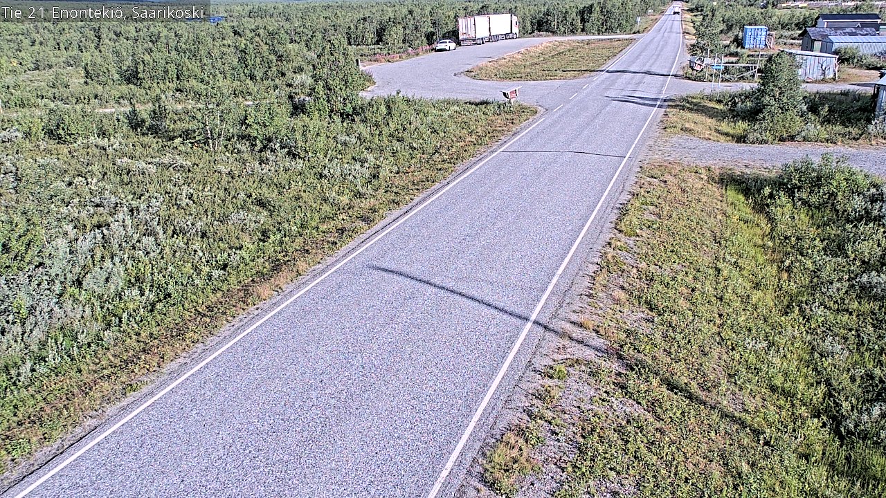 Weather Camera Image Väg 21 Enontekis, Saarikoski, Enontekiö, Lappi