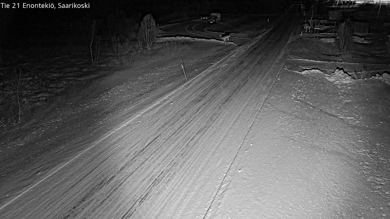 Weather Camera Image Väg 21 Enontekis, Saarikoski, Enontekiö, Lappi