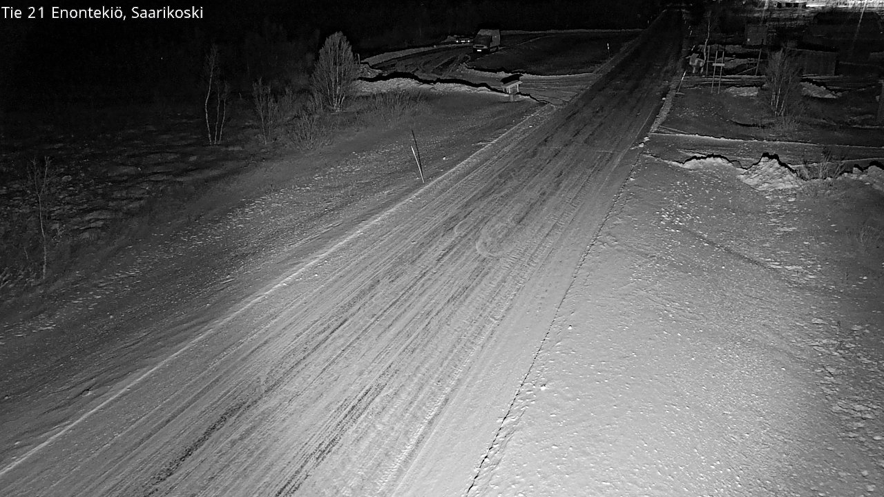 Weather Camera Image Väg 21 Enontekis, Saarikoski, Enontekiö, Lappi
