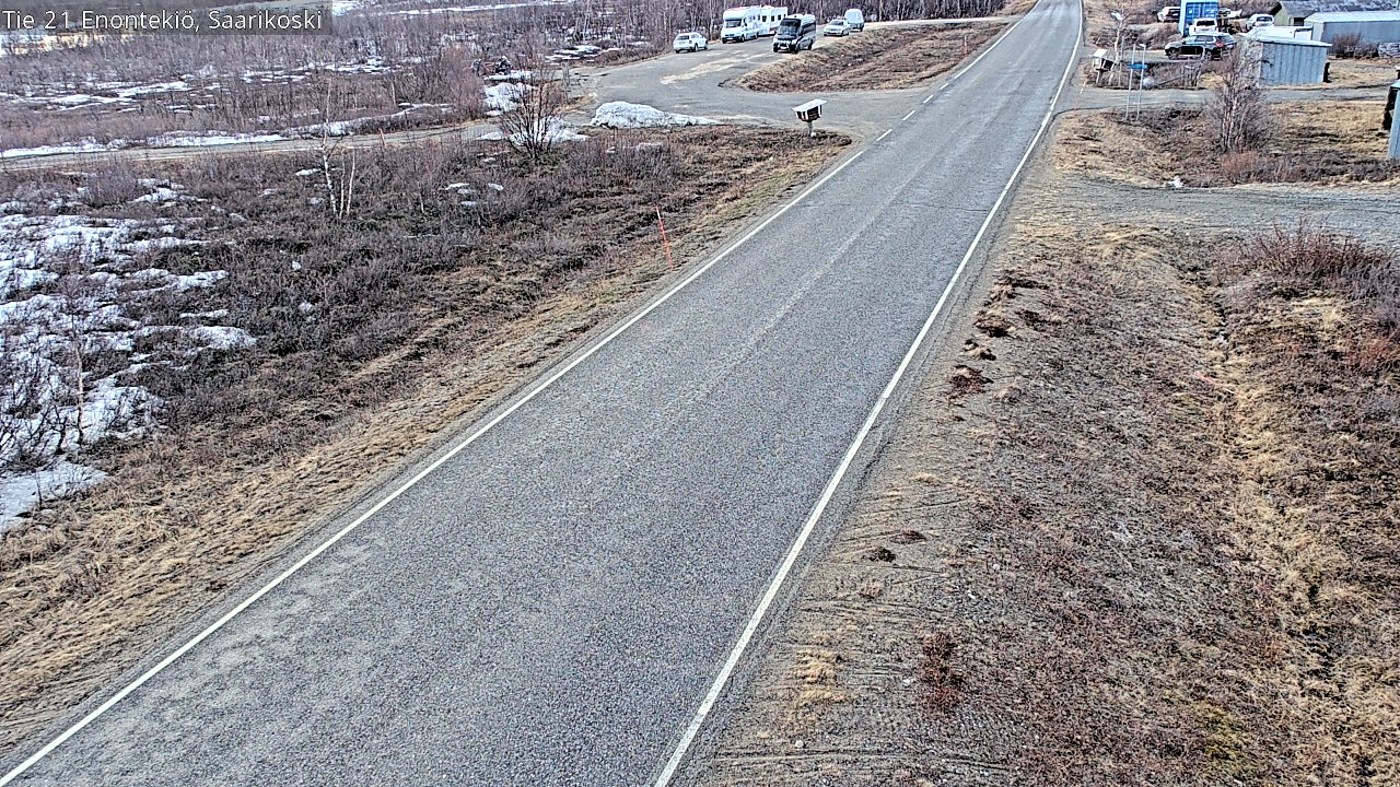 Weather Camera Image Väg 21 Enontekis, Saarikoski, Enontekiö, Lappi
