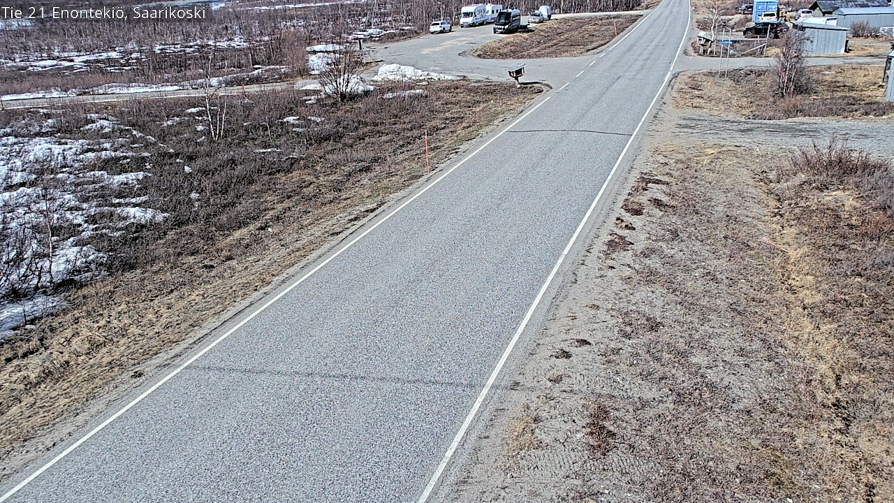 Weather Camera Image Väg 21 Enontekis, Saarikoski, Enontekiö, Lappi