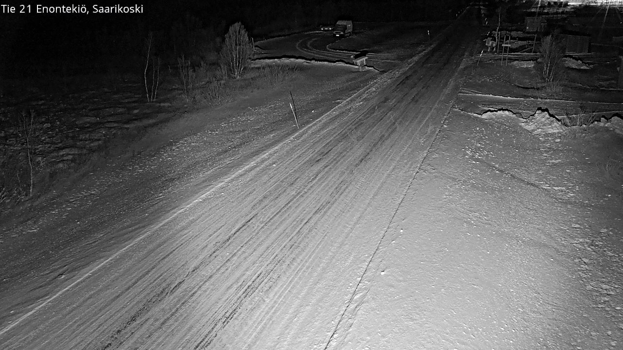 Weather Camera Image Väg 21 Enontekis, Saarikoski, Enontekiö, Lappi
