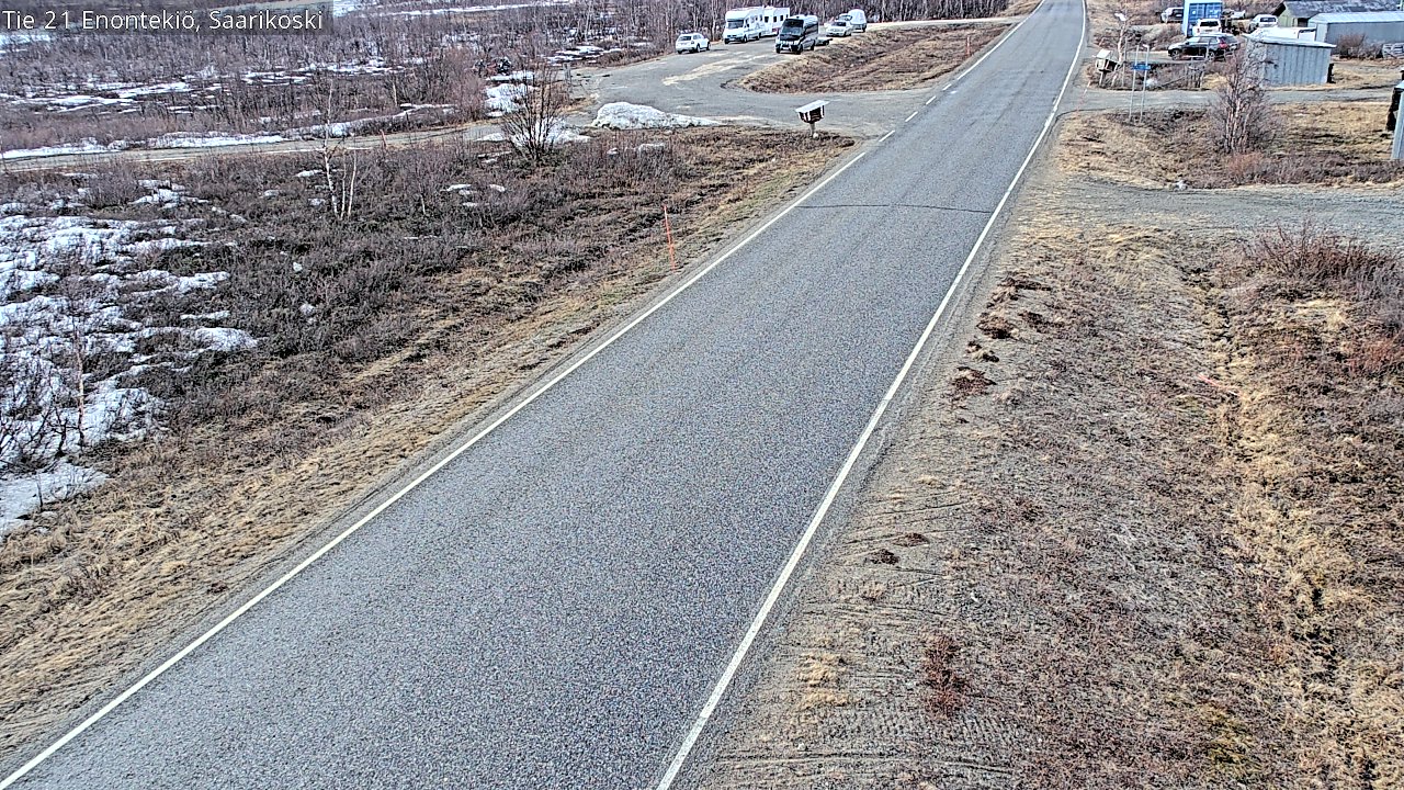 Weather Camera Image Väg 21 Enontekis, Saarikoski, Enontekiö, Lappi