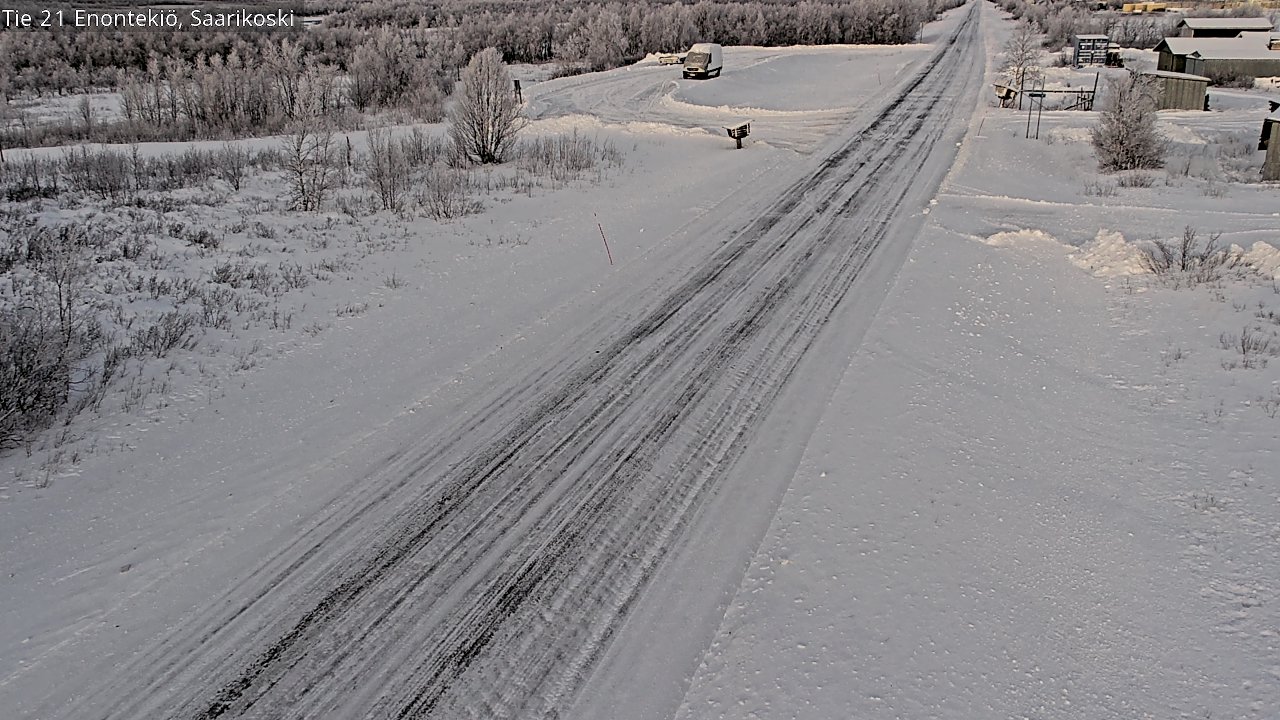 Weather Camera Image Road 21 Enontekiö, Saarikoski, Enontekiö, Lappi