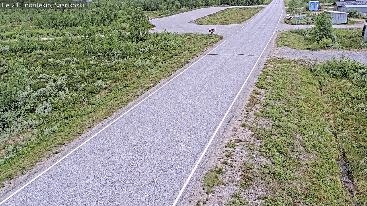 Weather Camera Image Väg 21 Enontekis, Saarikoski, Enontekiö, Lappi