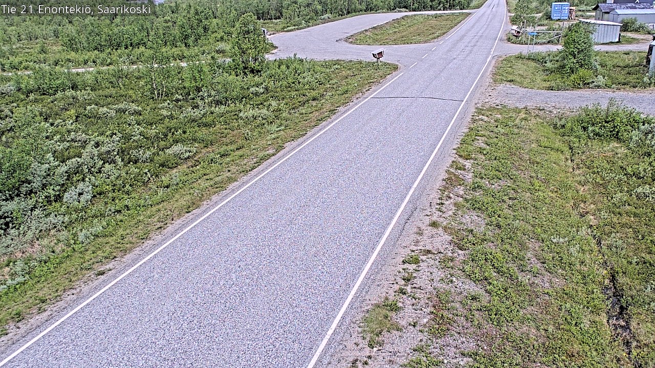 Weather Camera Image Väg 21 Enontekis, Saarikoski, Enontekiö, Lappi