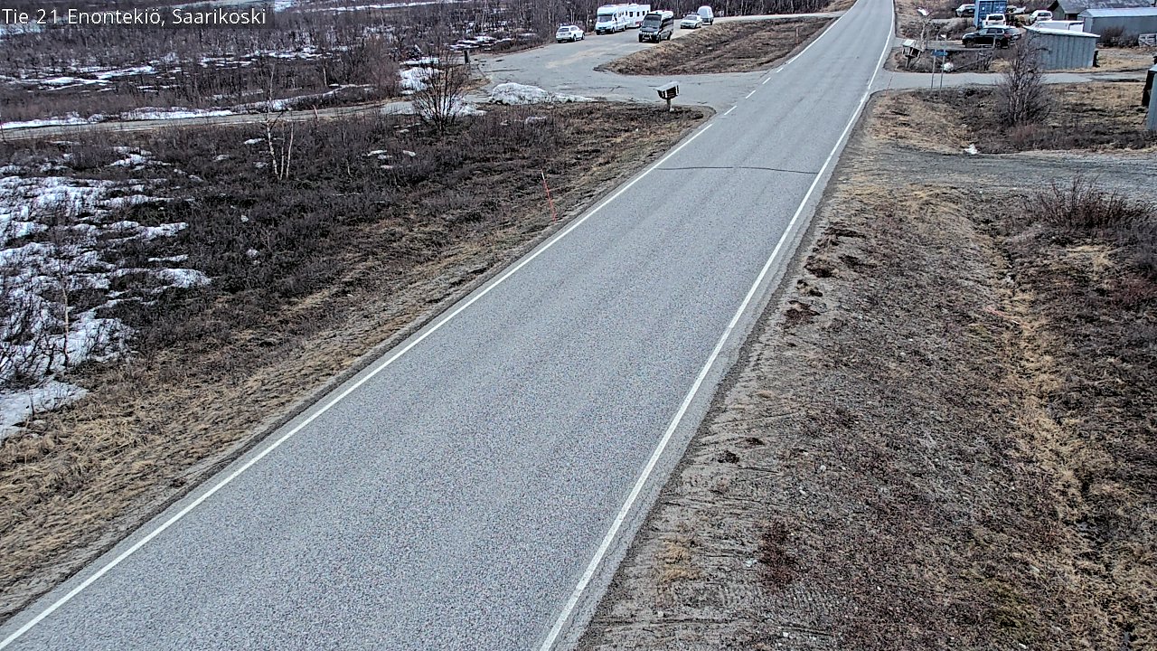 Weather Camera Image Väg 21 Enontekis, Saarikoski, Enontekiö, Lappi
