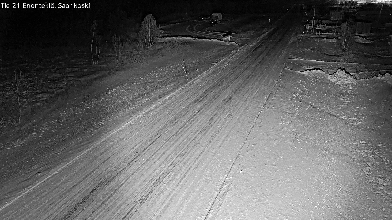 Weather Camera Image Väg 21 Enontekis, Saarikoski, Enontekiö, Lappi